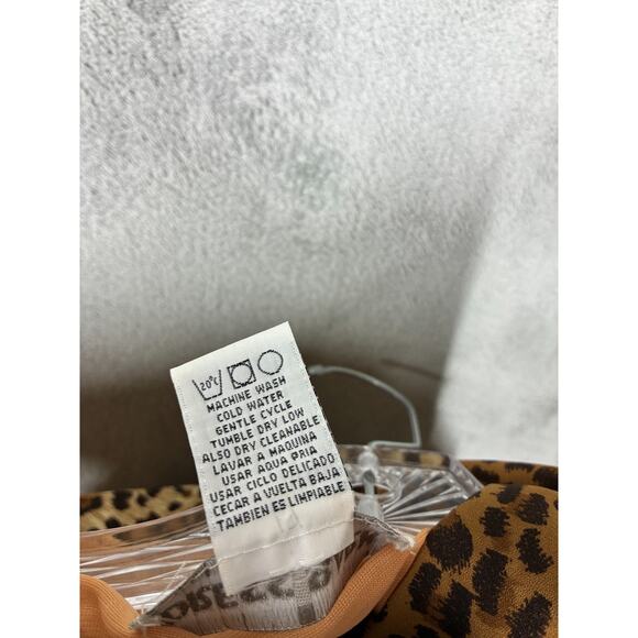 Vintage 90s Y2K Leopard Print Maxi Wrap Dress 8 Mobwife Dress Barn Vamp Preppy - Picture 12 of 16